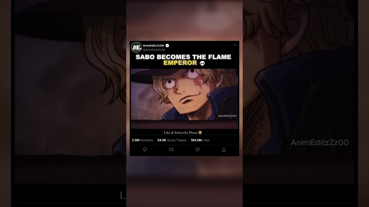 Sabo Become The Flame Emperor 💀- EDIT | 