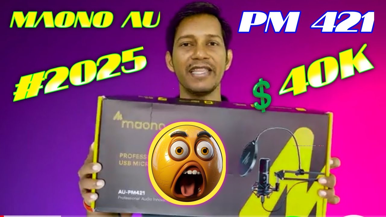 MAONO AU-PM421 Large Diaphragm Condenser USB ✅ Unidirectional Microphone@ @RealBlogs90