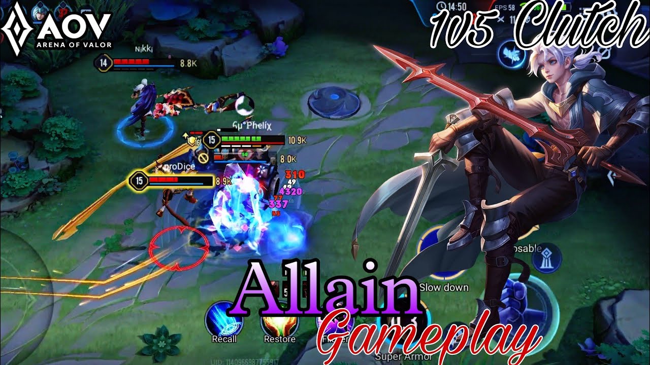 Allain Slayer Lane Guide | Best Arcana And Build | Arena Of Valor | Liên Quân | Rov | Cot