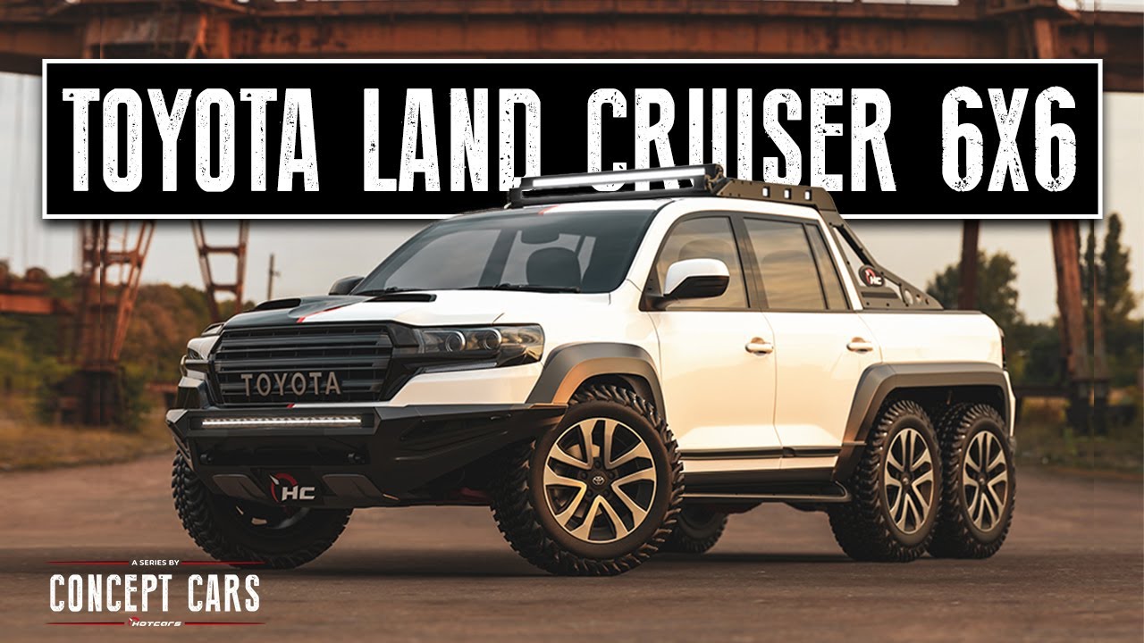 Toyota Land Cruiser 6X6 Pickup Truck Digital Render