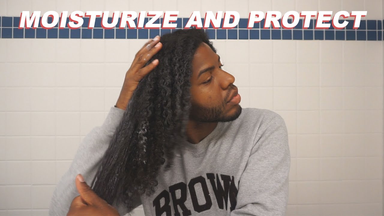 HOW TO| Moisturize for protective styling | MEN'S NATURAL HAIR