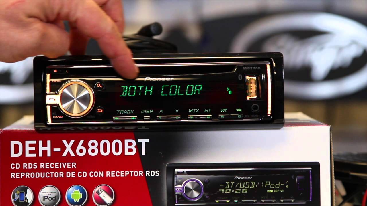 Dual zone illumination controls on the Pioneer DEH X6800BT radio