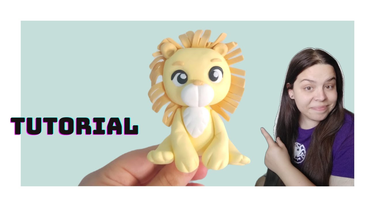 🦁FONDANT LION Step-by-step tutorial - Tutorial LEON de FONDANT paso a paso