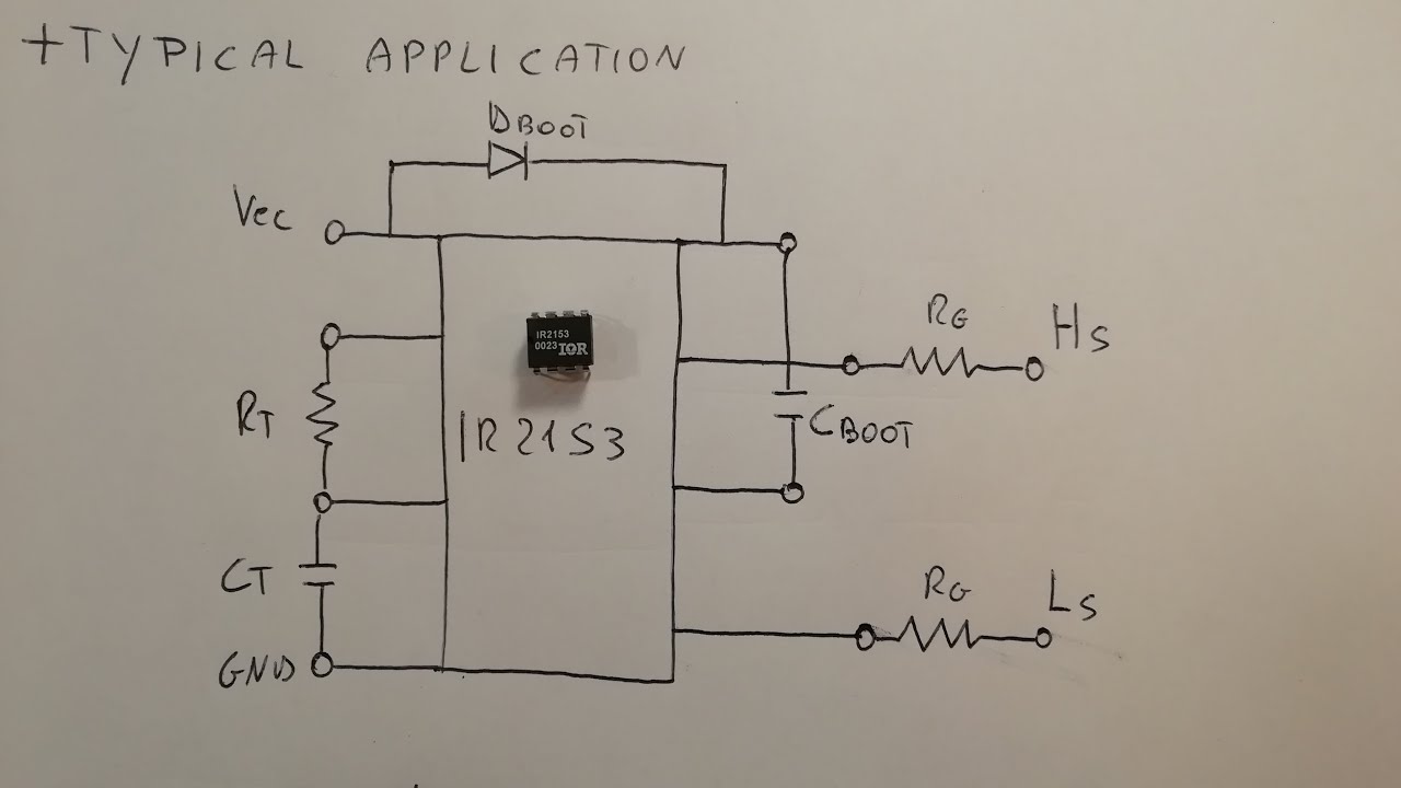 IR2153 (Ep.1) - Half bridge driver application circuit - #62