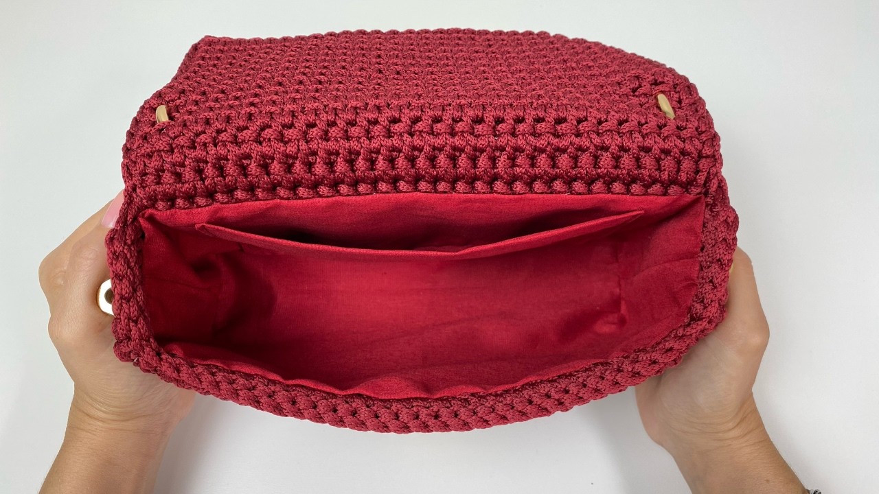 COMO FAZER FORRO DE BOLSA DE CROCHÊ
