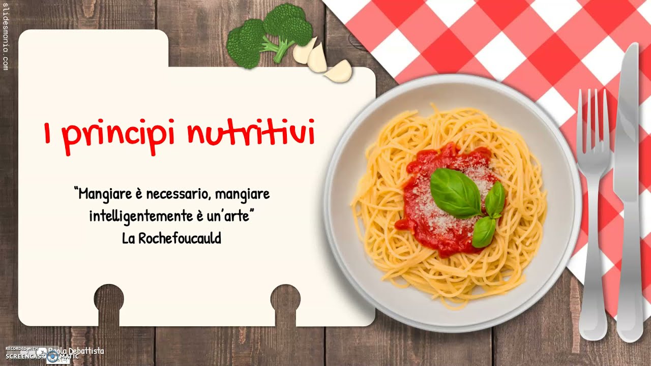 I principi nutritivi