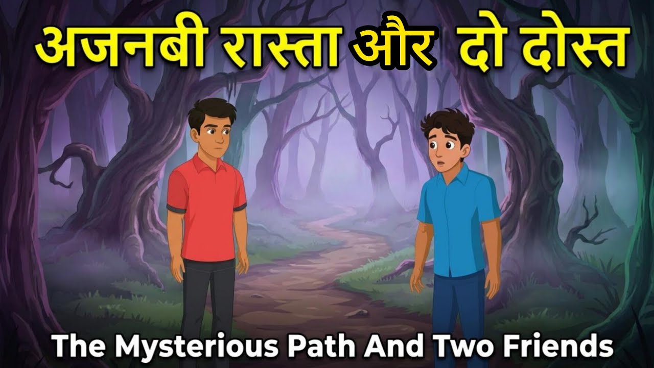 अजनबी रास्ता और दो दोस्त | Ajnabi Rasta Aur Do Dost | The Mysterious Road | Cartoon Hindi