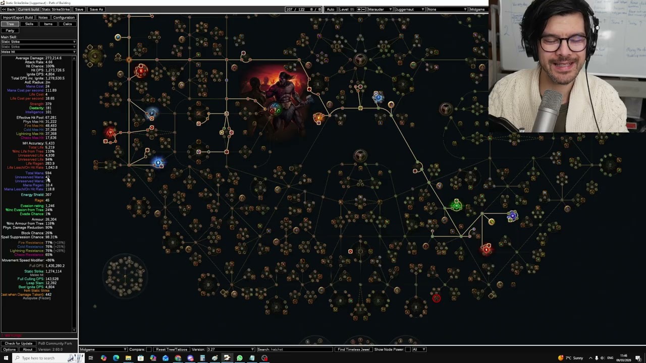 Стартовый набор для лиги 3.28: Static Strike of Gathering Lightning Juggernaut!