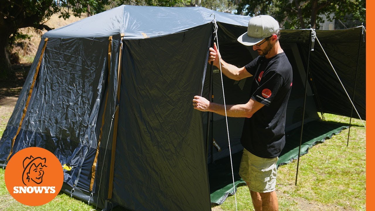 OZtrail Fast Frame Lumos Integrated Lighting 10 Person Tent - How to setup & pack away