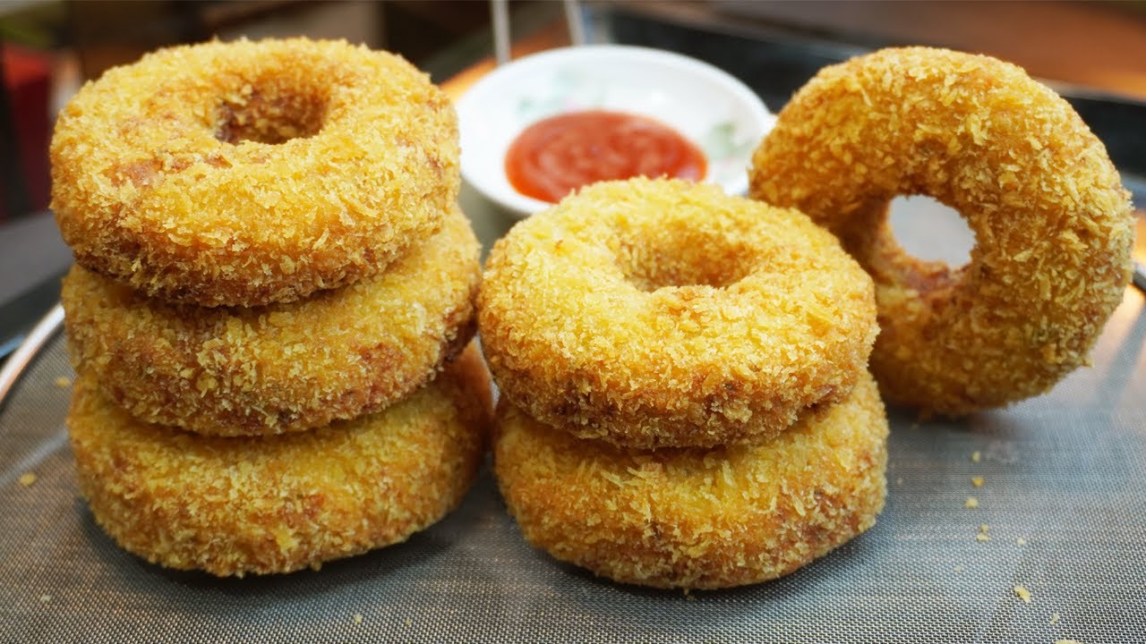 Приготовление хрустящих куриных пончиков | Рецепт куриных пончиков