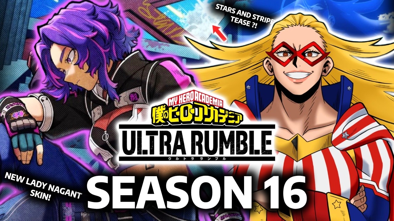 Новые подробности тизера 16-го сезона My Hero Ultra Rumble: кибер-скин Леди Наган, персонаж Star ...