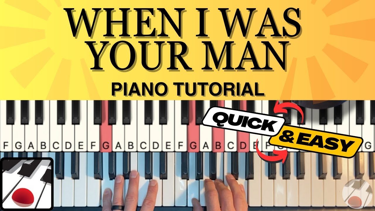 When I Was Your Man (EASY!) Piano Tutorial
