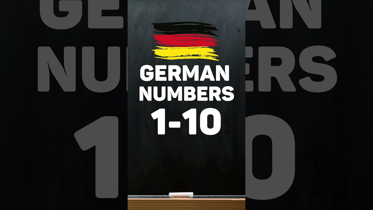 Learn Counting In German Numbers 1-10 for Beginners #germanlesson #learngerman