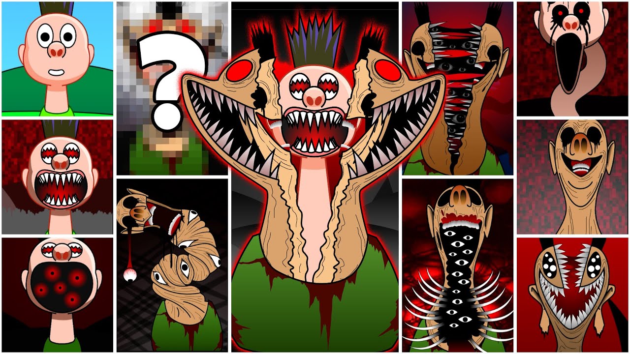 My Sprunki OC: HAMOOD HABIBI (Phase 1 to Phase 13 from Roblox)