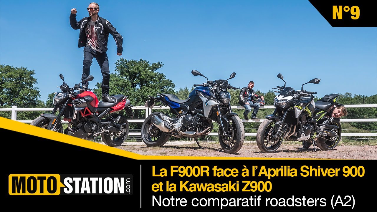La BMW F900R face à l'Aprilia Shiver 900 et la Kawasaki Z900, notre comparatif roadsters (A2)