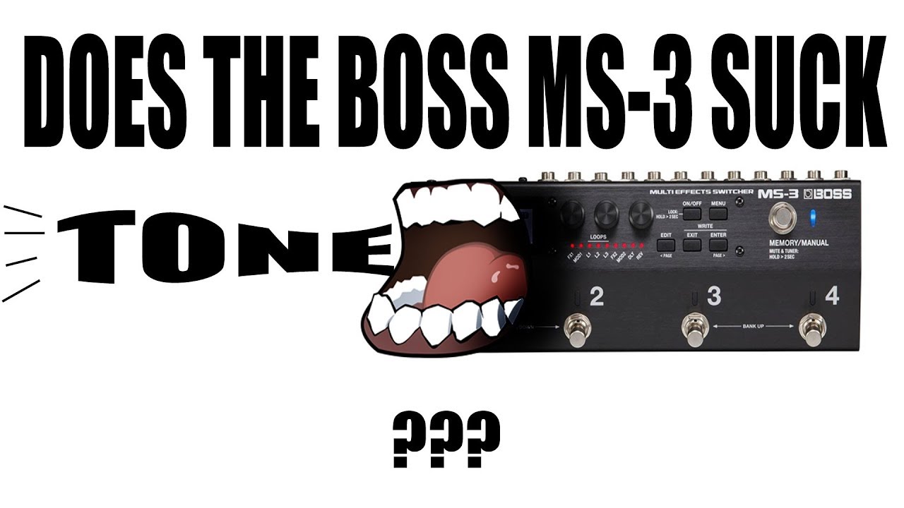 Does the Boss MS 3 Suck Tone in 4 Cable Method?