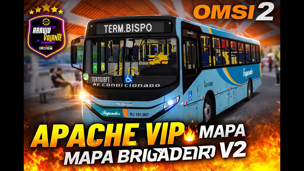 OMSI 2 | MAPA BRIGADEIRO V2 | APACHE VIP V MB OF 1721L BLUETEC 6 | VIAÇÃO FAGUNDES | LOGITECH G29