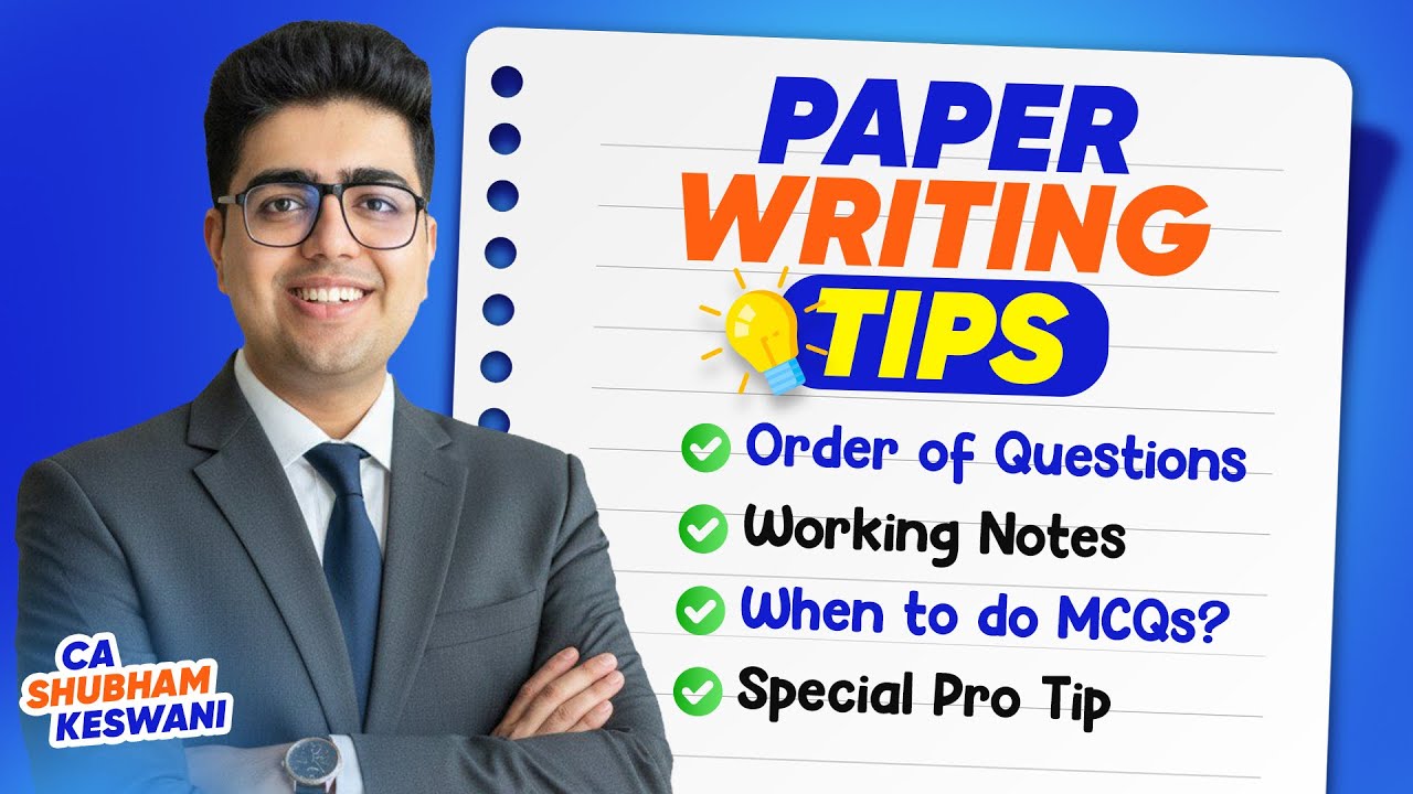 Target 60+ Paper Writing Tips | CA Final & Inter Exams | CA Shubham Keswani (AIR 8)