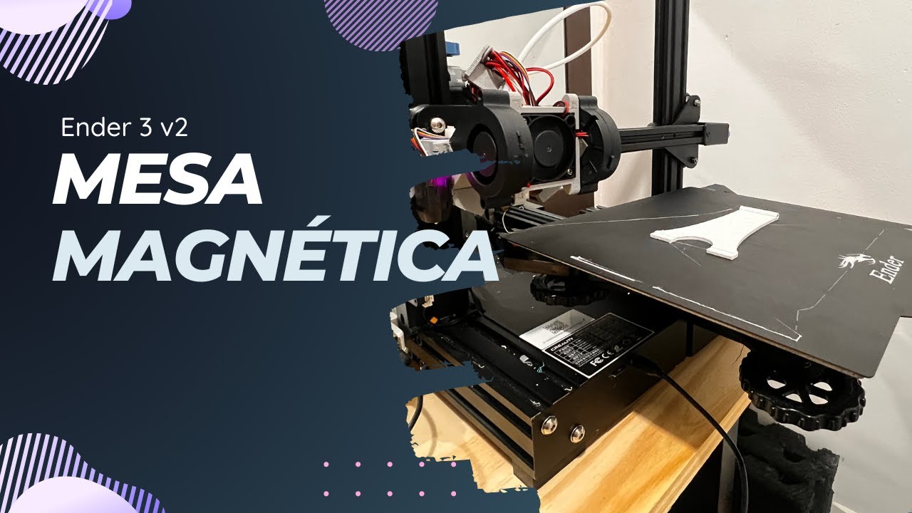 Melhorias Essenciais para Ender 3 V2 2023 - Mesa magnética para impressão