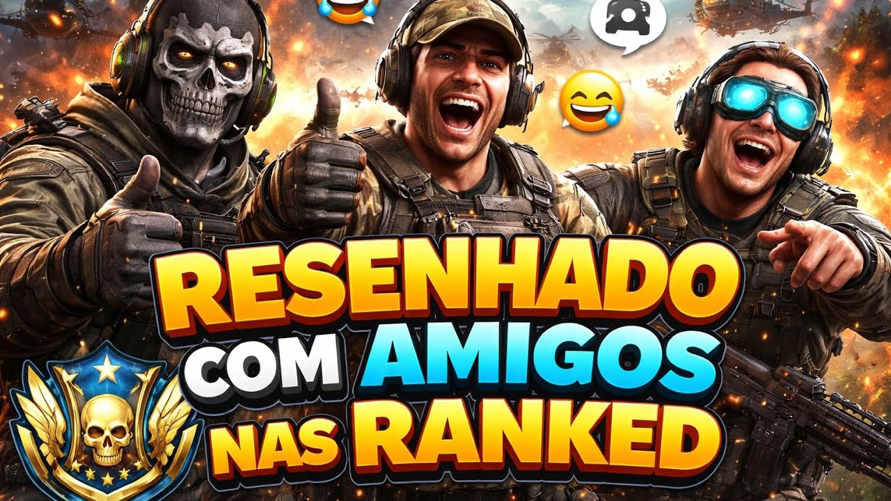 RESENHA COM AMIGOS NAS RANKED 😂 | Caos total no CODM