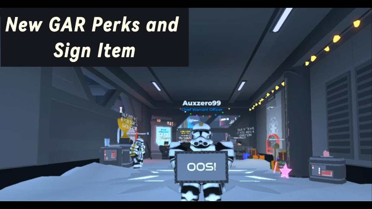 Life of GAR: New GAR Perks and Sign Item Review (Roblox GAR)