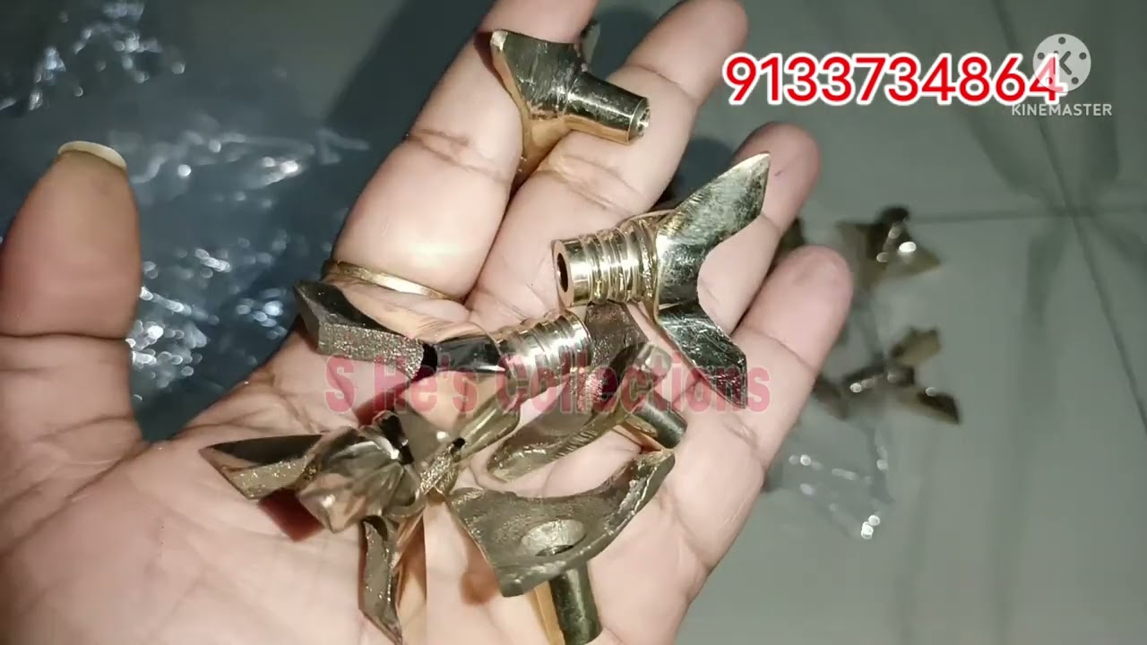 #Wick holder || Sangu Deepam || Kubera stand Deepam || 9133734864