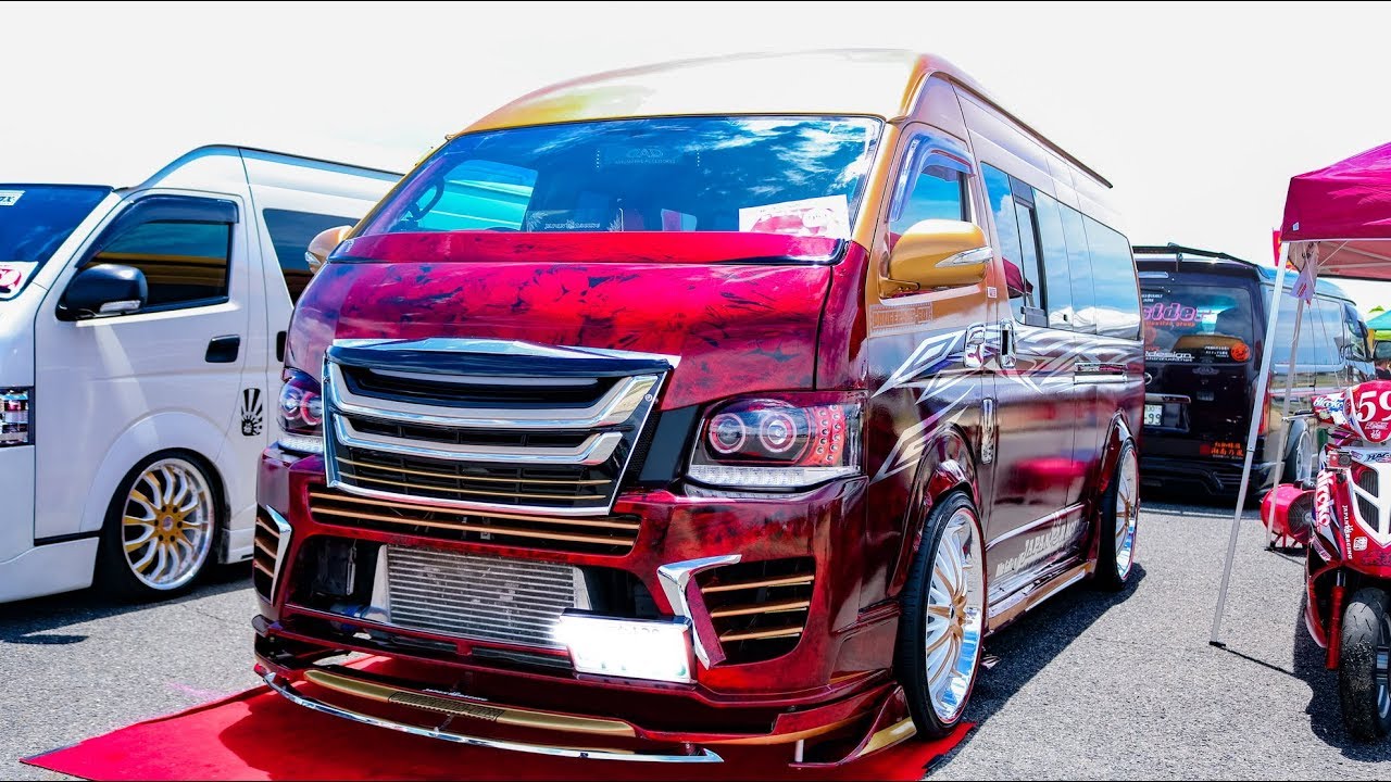 (HD)TOYOTA 200HIACE bodypaint custom 200系ハイエースカスタム・ボディペイント - SBM大阪2018