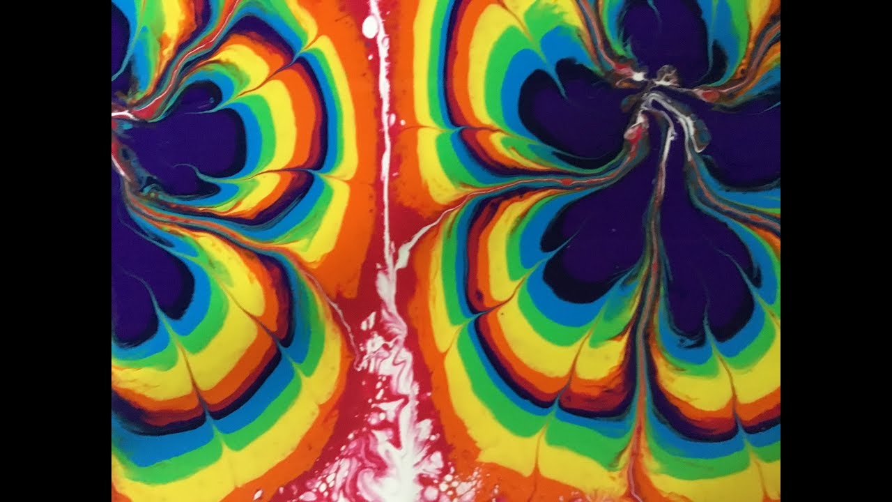 (203) 3 Bottle Bottom Pour Rainbow Request Acrylic Pouring