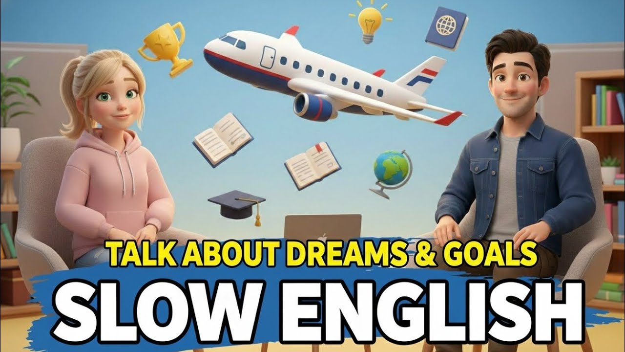 Learn English Speaking Practice | Talk About Dreams & Goals | English Conversation for Beginners A1