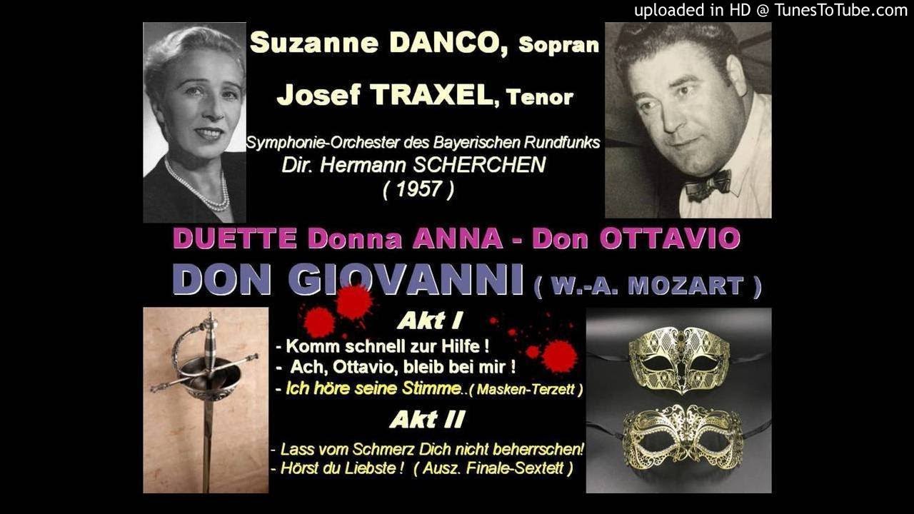 DUETTE Donna ANNA - Don OTTAVIO ( Suzanne DANCO, Josef TRAXEL -1957 )