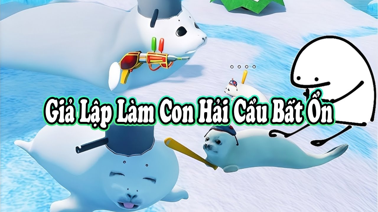 🕹️ Giả Lập Làm Con Hải Cẩu Bất Ổn 🦭😂 #tiktok​​ #douyin​​ #minecraft #LongKaEntertainment