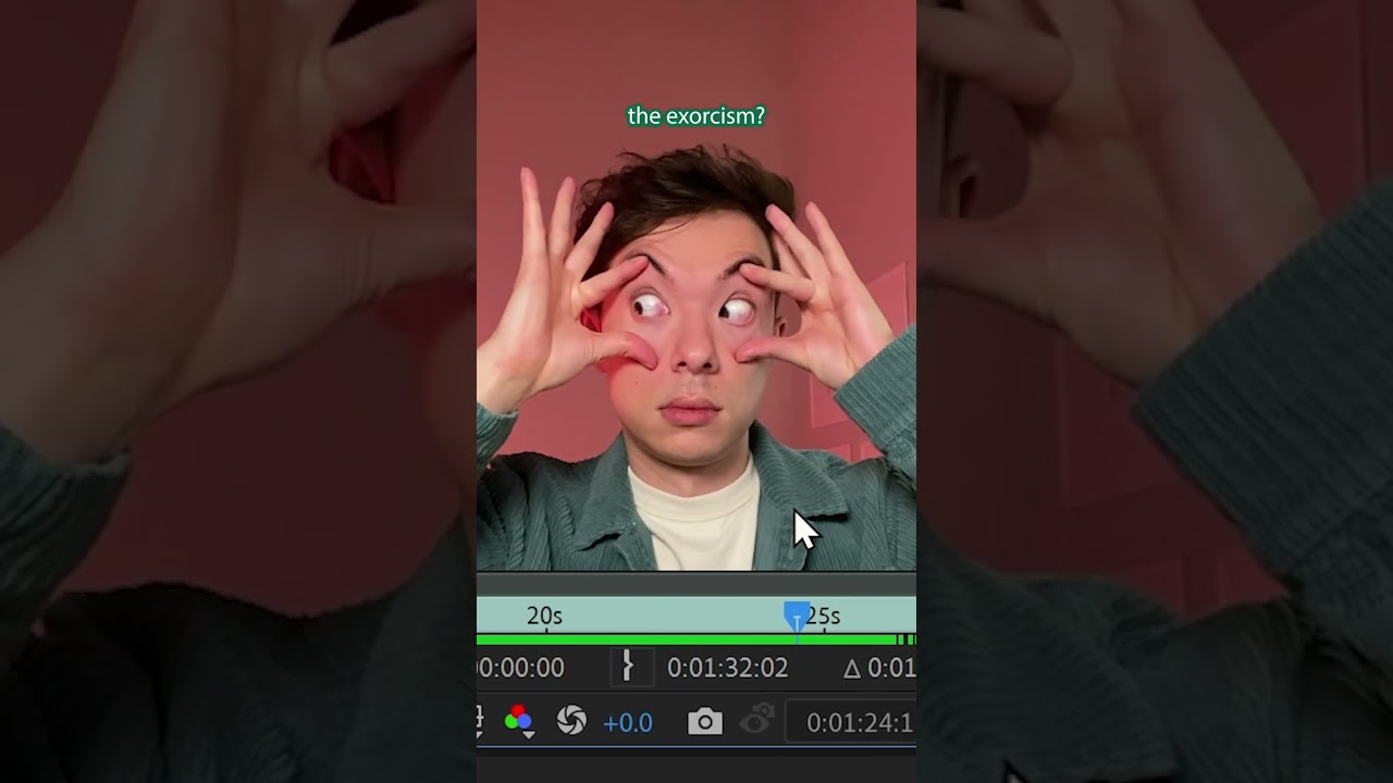 Viral eye roll VFX in After Effects #shorts
