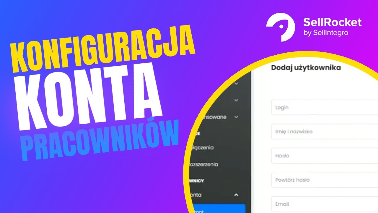 SellRocket - Konfiguracja konta pracownika