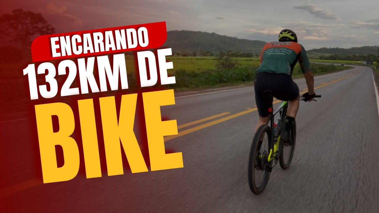 VOLTEI A TREINAR E JÁ ENCAREI 132KM DE BIKE / ME PREPARANDO PARA FAZER 200KM