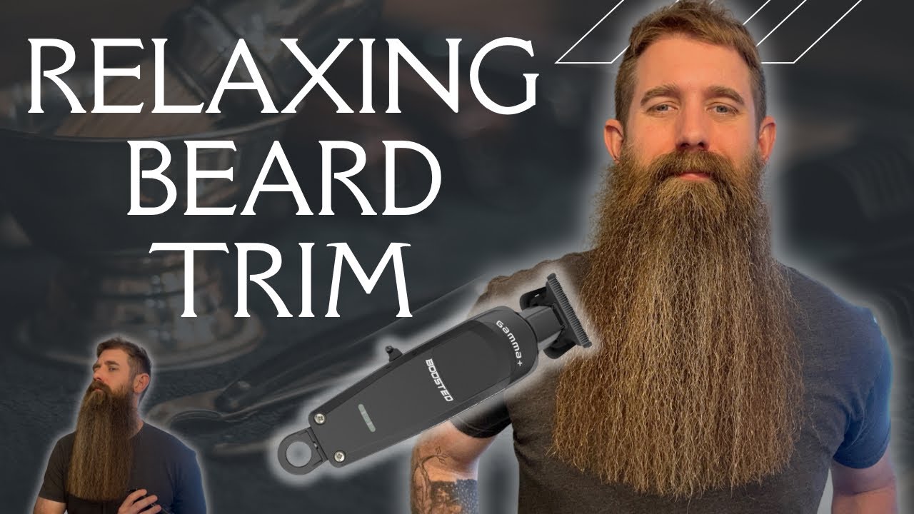 Relaxing Beard Trim Demonstration.