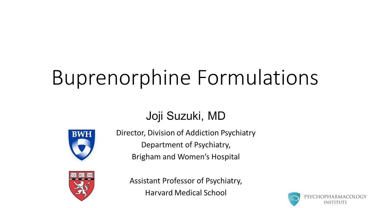 Buprenorphine formulations