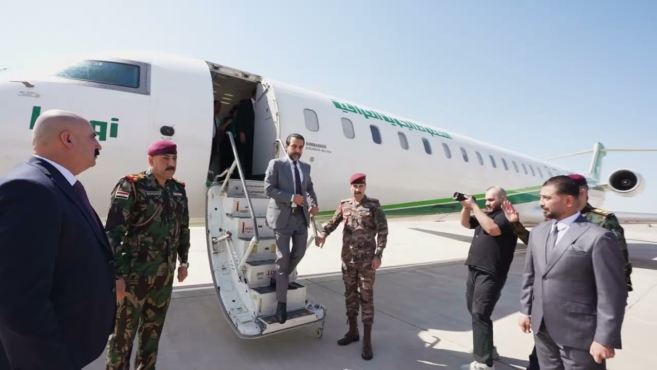 رئيس حزب تقدم محمد الحلبوسي يصل إلى محافظة نينوى