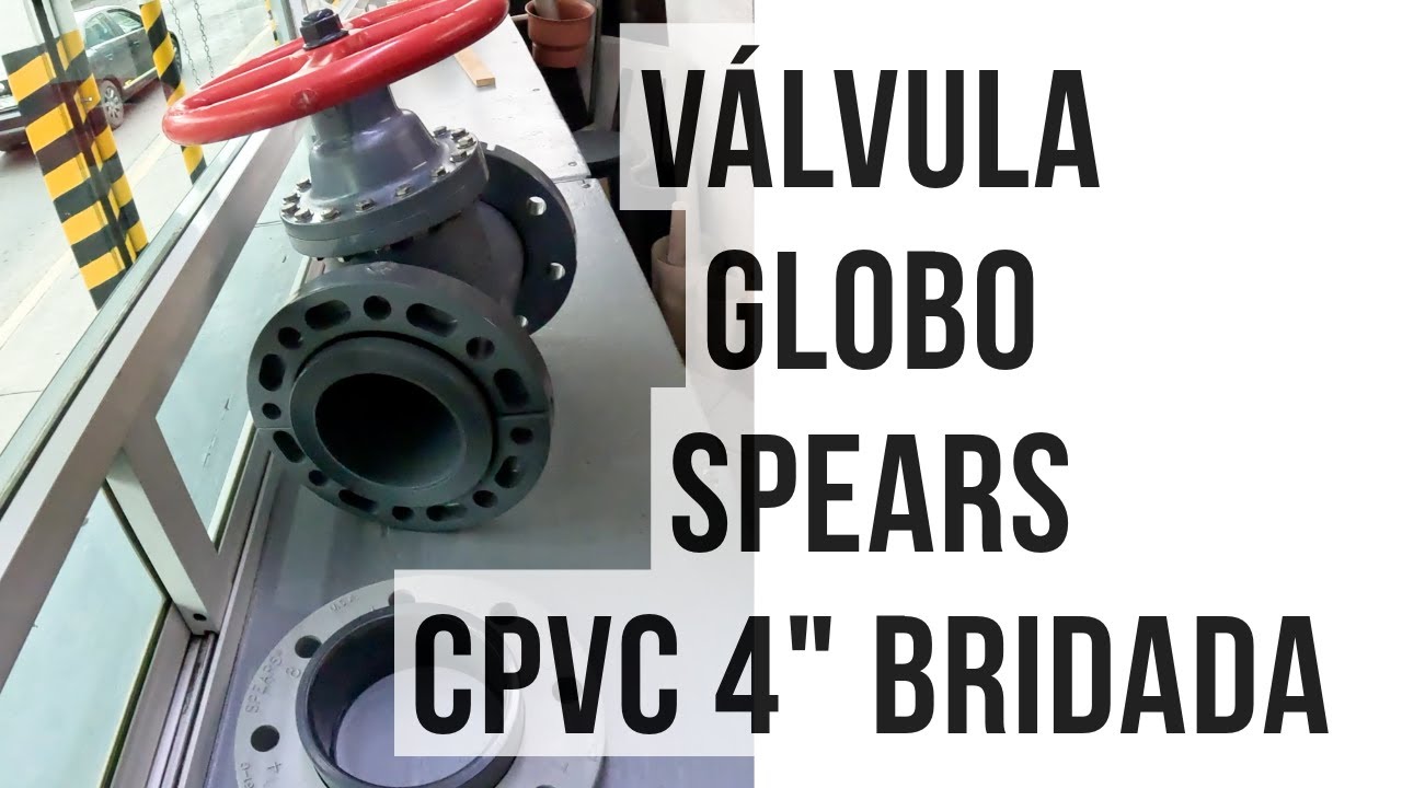 6023-040C Válvula Globo de 4″ EPDM en CPVC Bridada Spears®