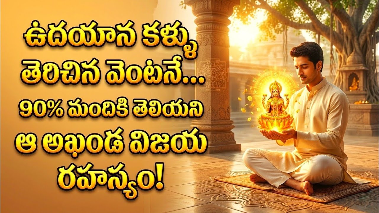 పొద్దున్నే కళ్లు తెరిచి చేసే ఈ రహస్యం | 90% మంది జీవితమే మారుతుంది! #lakshmidevi 