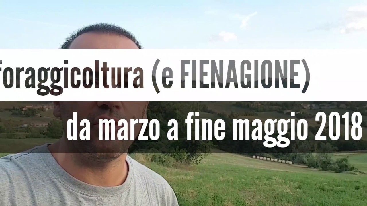 Foraggicoltura 2018 da marzo a fine maggio