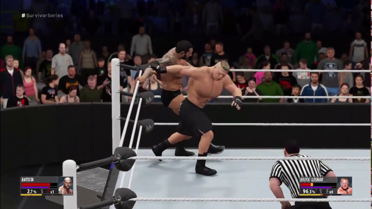 Brock Lesnar vs Batista - Batista Destroys Brock Lesnar - Full Match