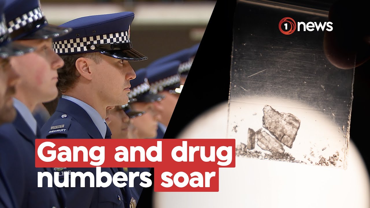 Small growth in police force under pressure from 'unprecedented' meth use | 1News on TVNZ+