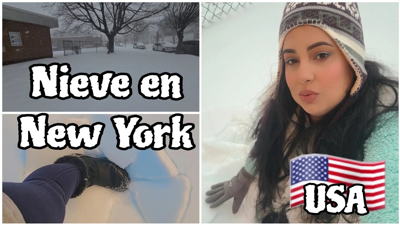 Así es la nieve en New York