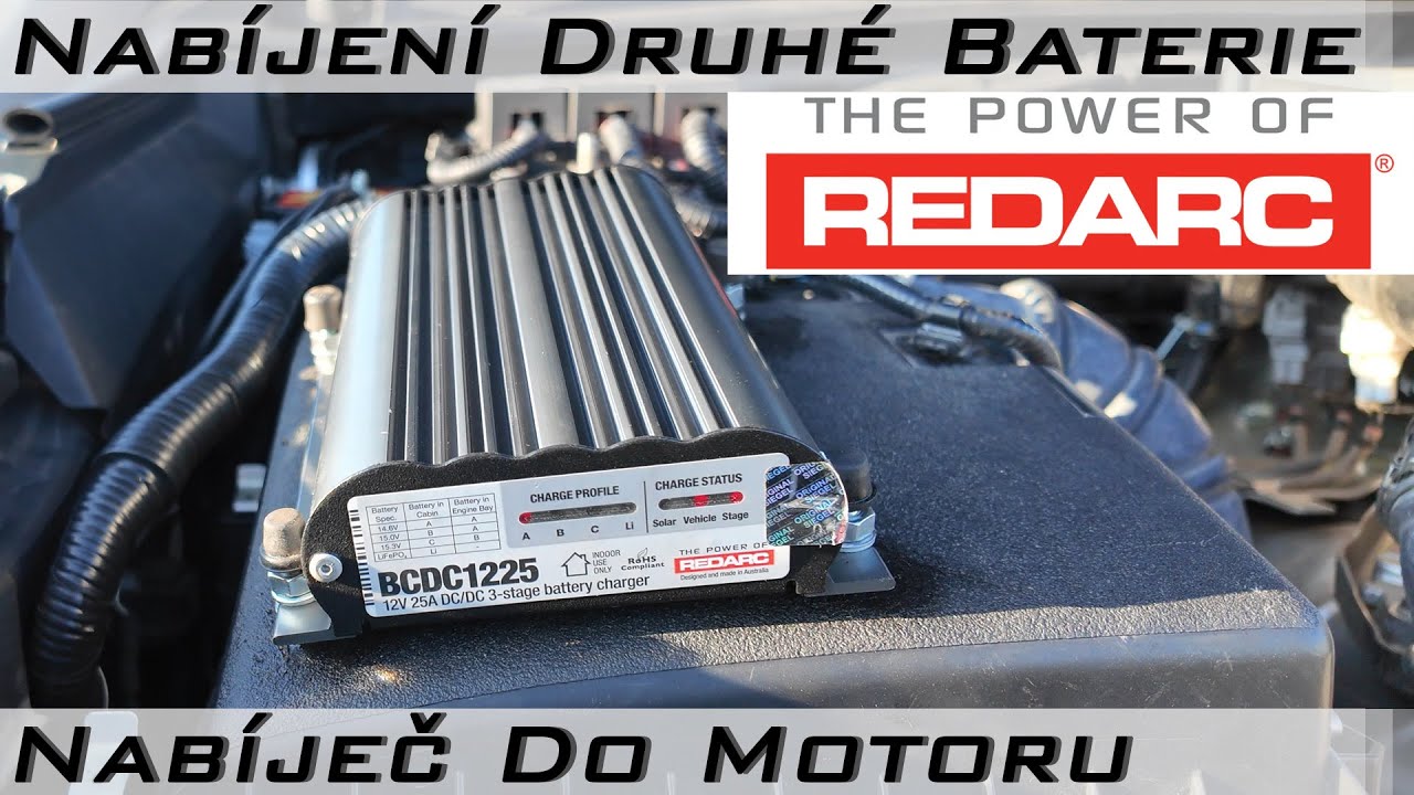 DCDC Nabíječ druhé baterie do motorového prostoru - REDARC BCDC1225D