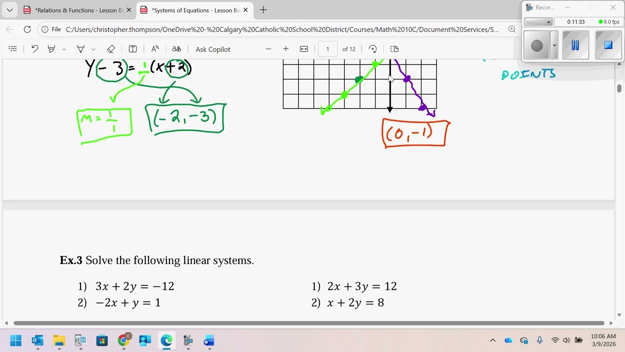 Systems of Equations - Lesson 1
