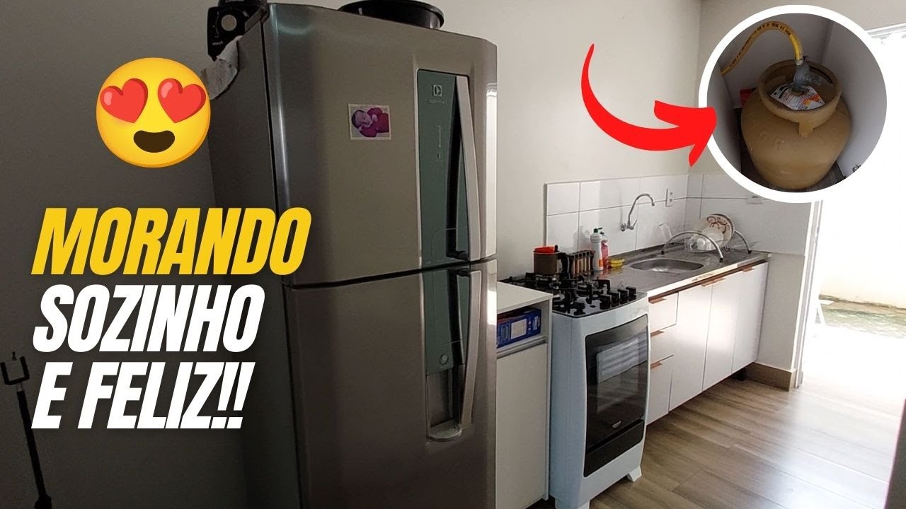 Tour pela minha Kitnet pequena após faxina geral