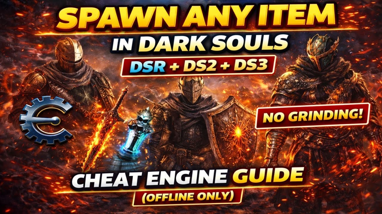 How to Spawn Items in Dark Souls Using Cheat Engine (DSR, DS2 SotFS & DS3 on Windows 11)