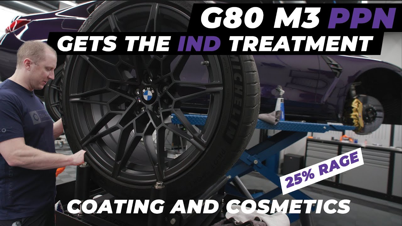 Wheels-Off Coating and IND Cosmetics on the G80 Purple Pig Nose M3 - Let the Modding Begin