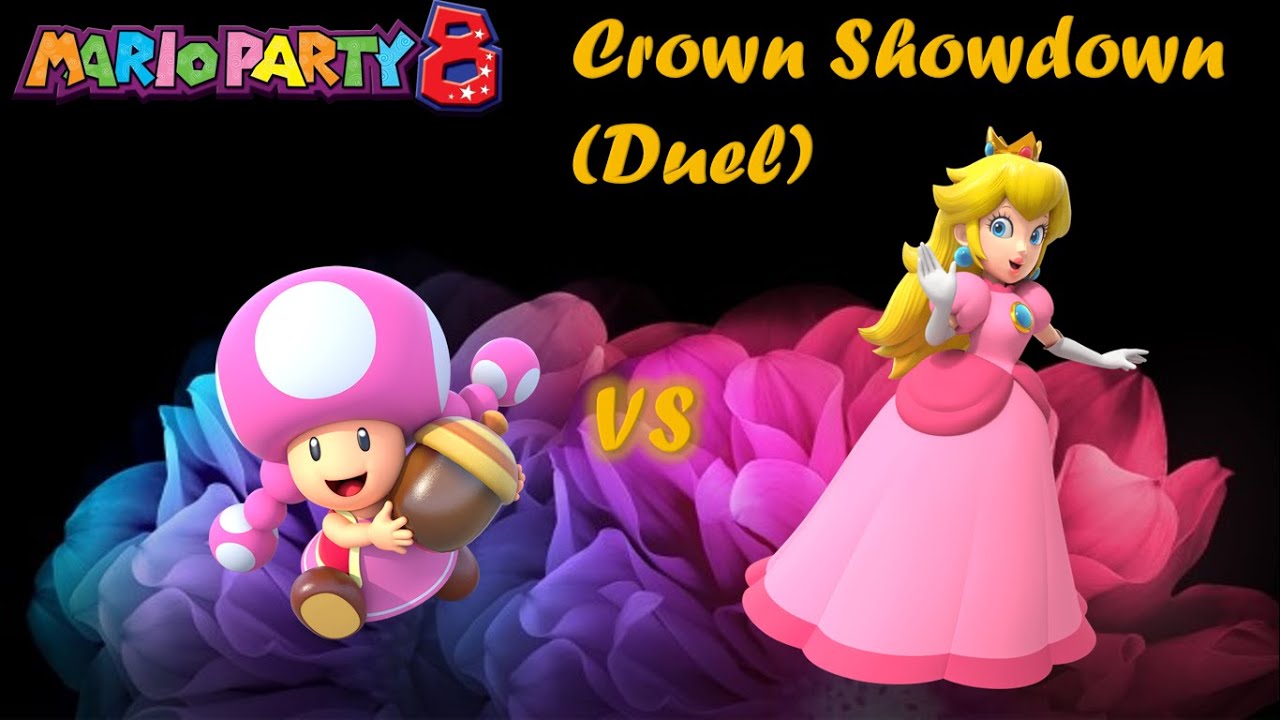 Mario Party 8 - Crown Showdown (1 vs 3)  - Toadette, Mario & Peach vs Daisy