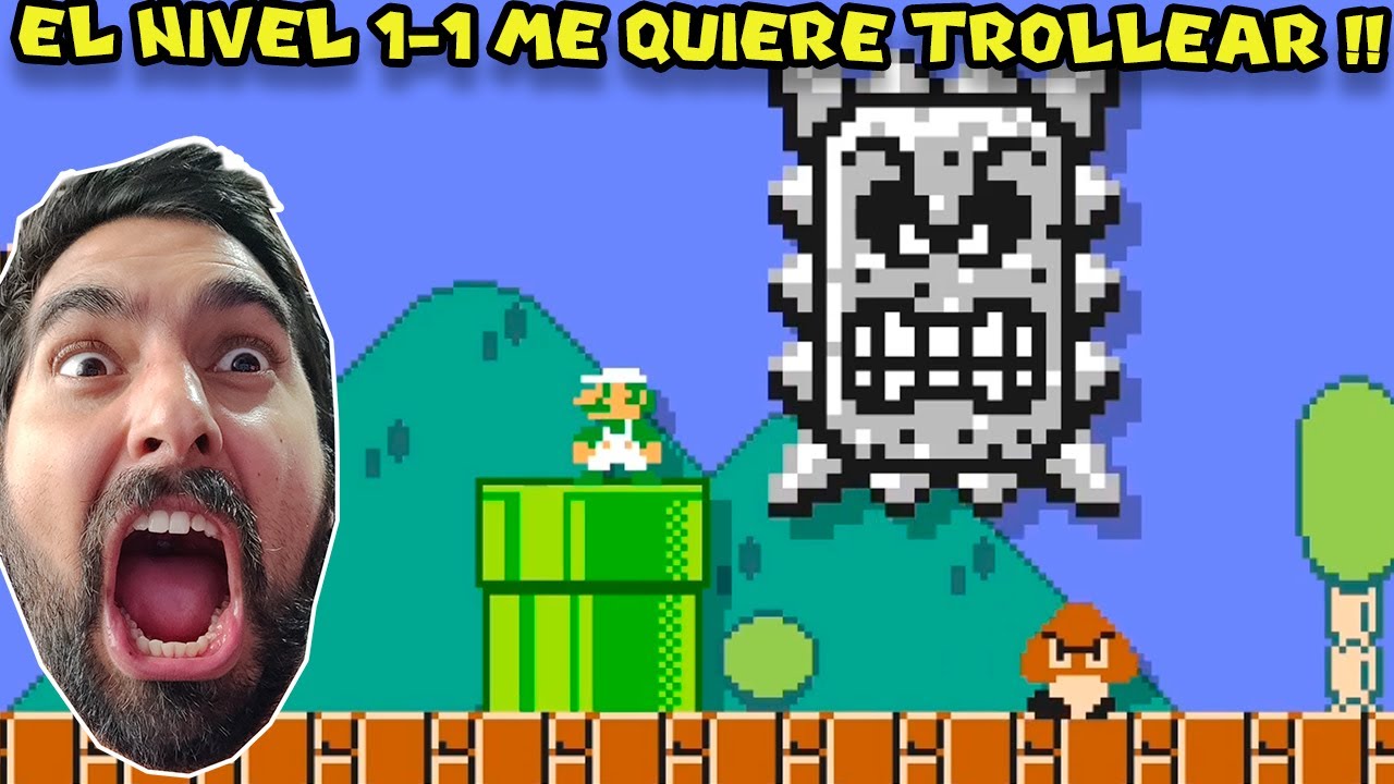 EL NIVEL 1-1 ME QUIERE TROLLEAR !! - Mario Maker 2 Desafío Experto con Pepe el Mago (#18)